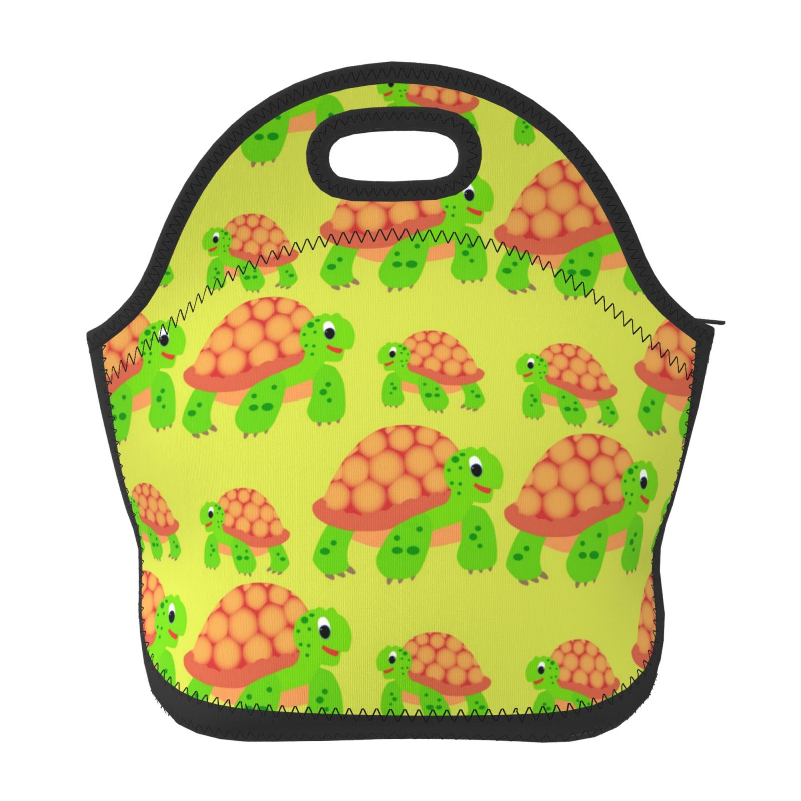 Lunch Box Cartoon Turtles 1 Neoprene Lunch Tote Bag for Women Men ...