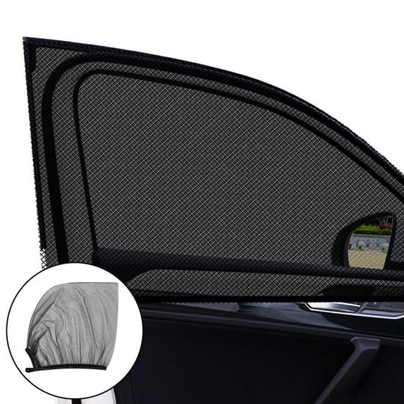 Mesh Car Sunshade Heat Reflection & Glare Protection Lightweight and Easy to Install Black Color