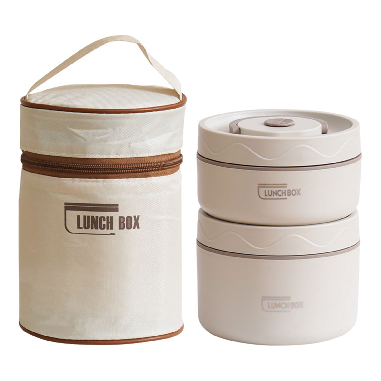 Lunch Box Containers - 1/2/3/4Pcs Lunch Box Round Shape Sealing ...