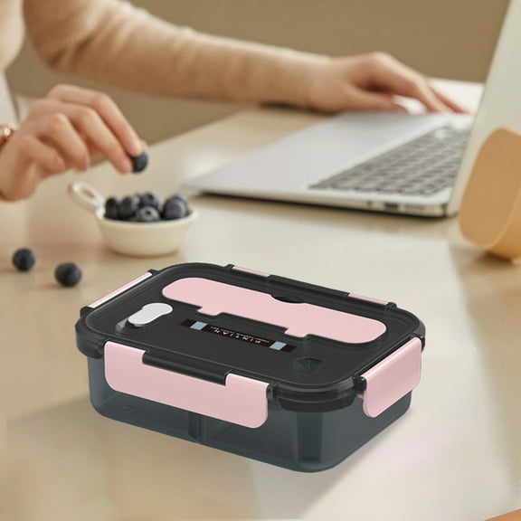 Lunch Box Containers, Heat Resistance Lunch Box Leak Proof Sealed Compartment Lunch Box Microwave And Freezer Safe Individual Compartments For Food Storage