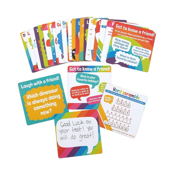 Lunch Box Conversation Starter Game Cards - 30 Pieces