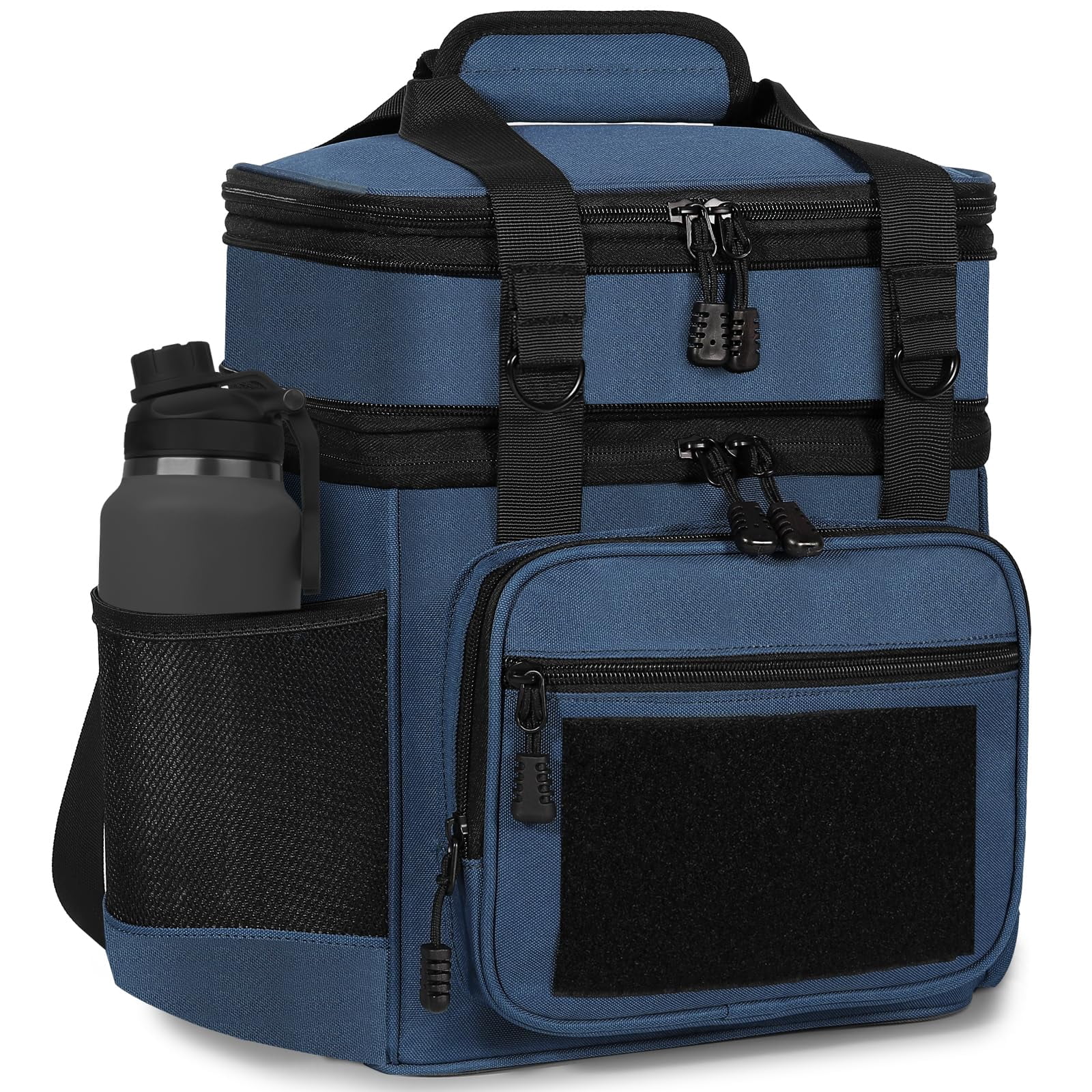 Insulated Tactical Lunch Bag Cooler 16L C_Blue for Work Outdoor Trips