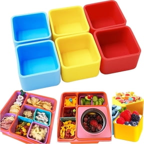Lunch Box Dividers for Bento Box Containers Accessories(/Red/Blue)