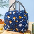 thumbnail image 1 of Lunch Box for Girls Insulated Warming Cute Lunch Bags Lunchbox for Women Reusable Large Capacity Lunchbox Coquette Aesthetic Small Soft Cooler for Work Picnic Or Travel Gifts Teacher Cooler Bag Blue, 1 of 3