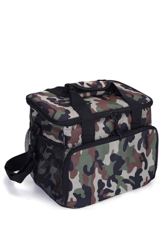 Lunch Box Insulated Lunch Bag, Tough & Spacious Adult Lunchbox to Seize Your Day, for Men Women, Camo