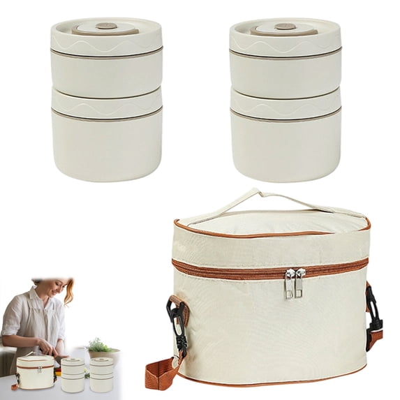Container Box Warehouse Lunch Box Insulated Soup Container Soup Container Jar, Stainless Inner ...