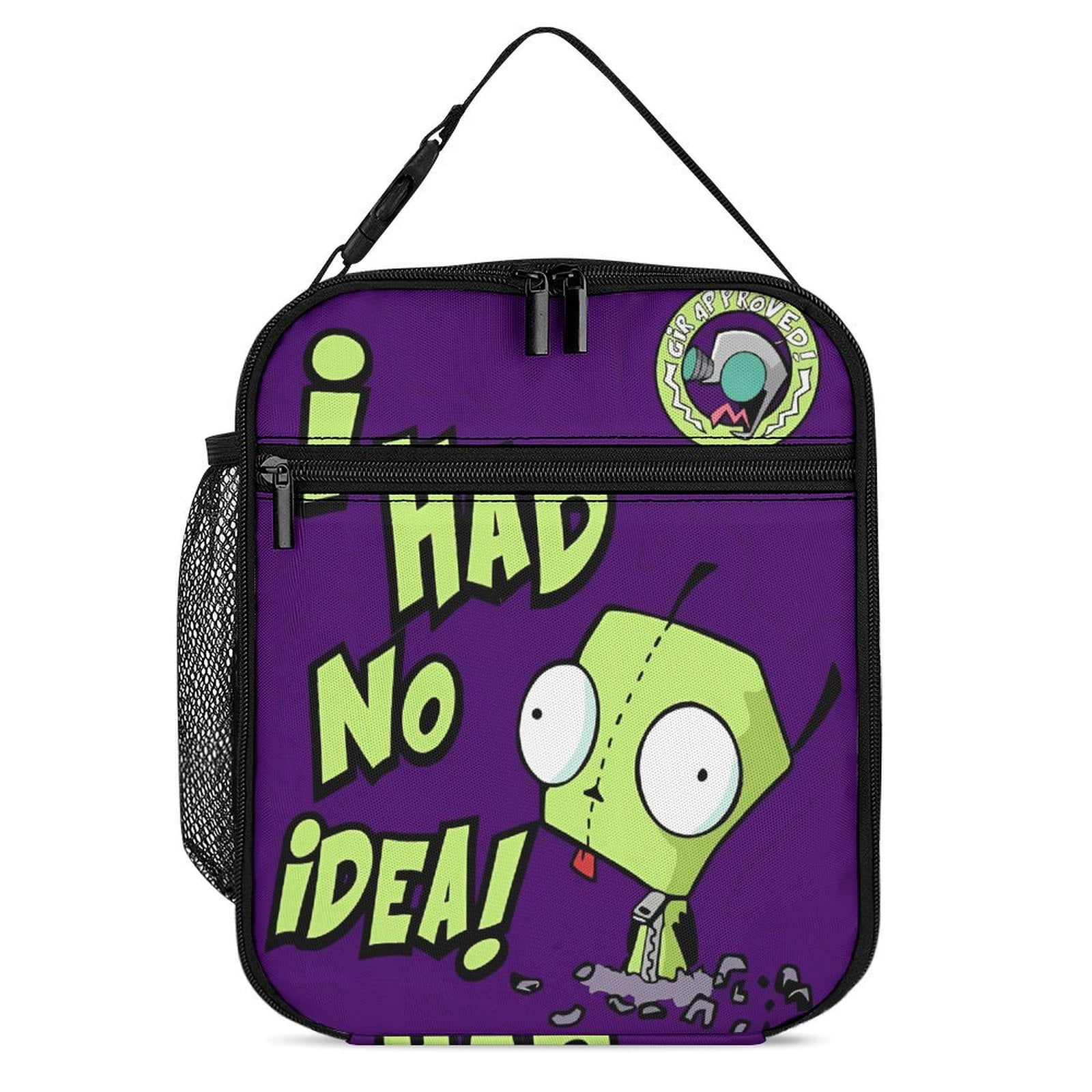 Lunch Box Invader Zim Lunch Bag for Women and Men, Insulated Lunch Box