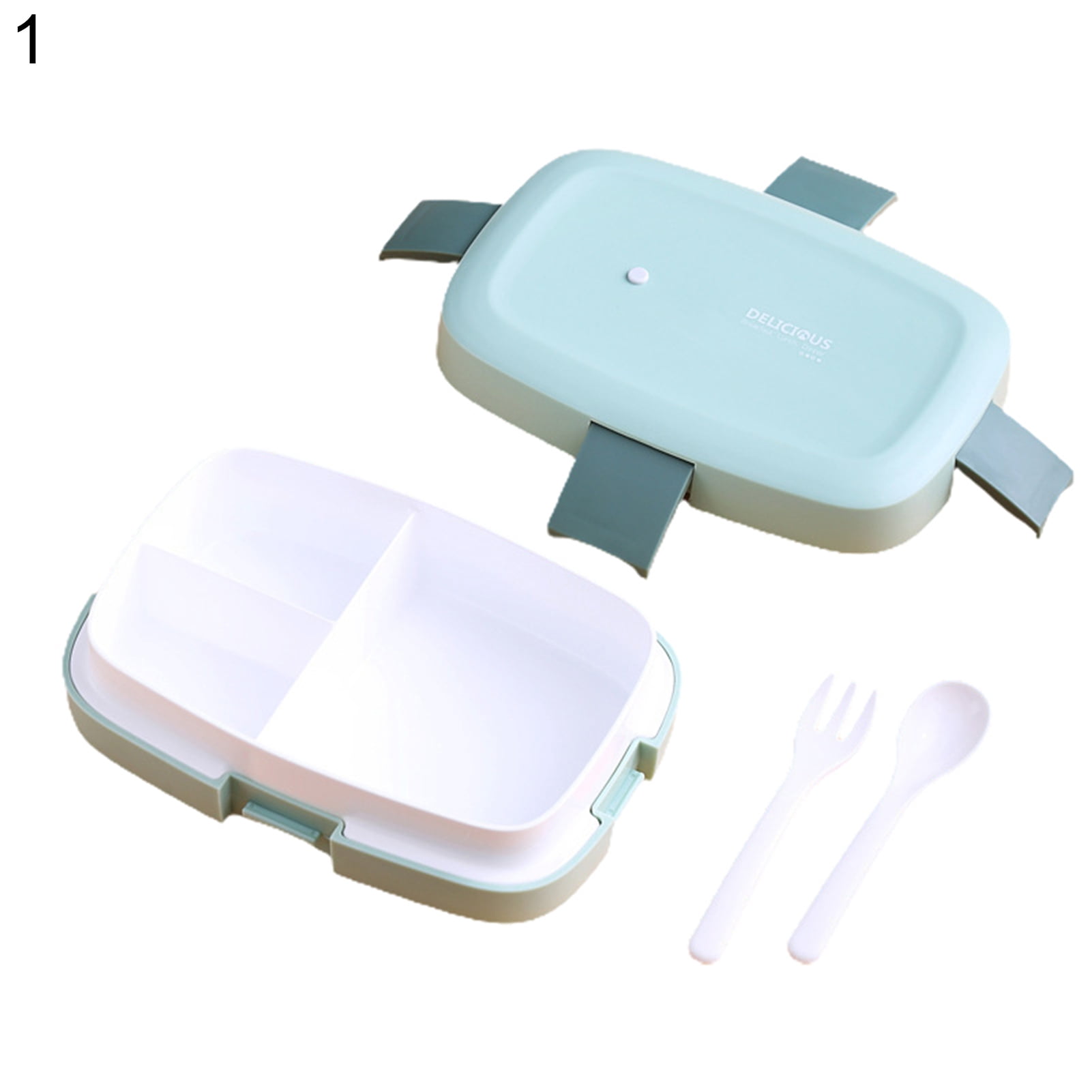 Lunch Box Japa nese Style Leak-proof Buckles Design Separated Lidded ...