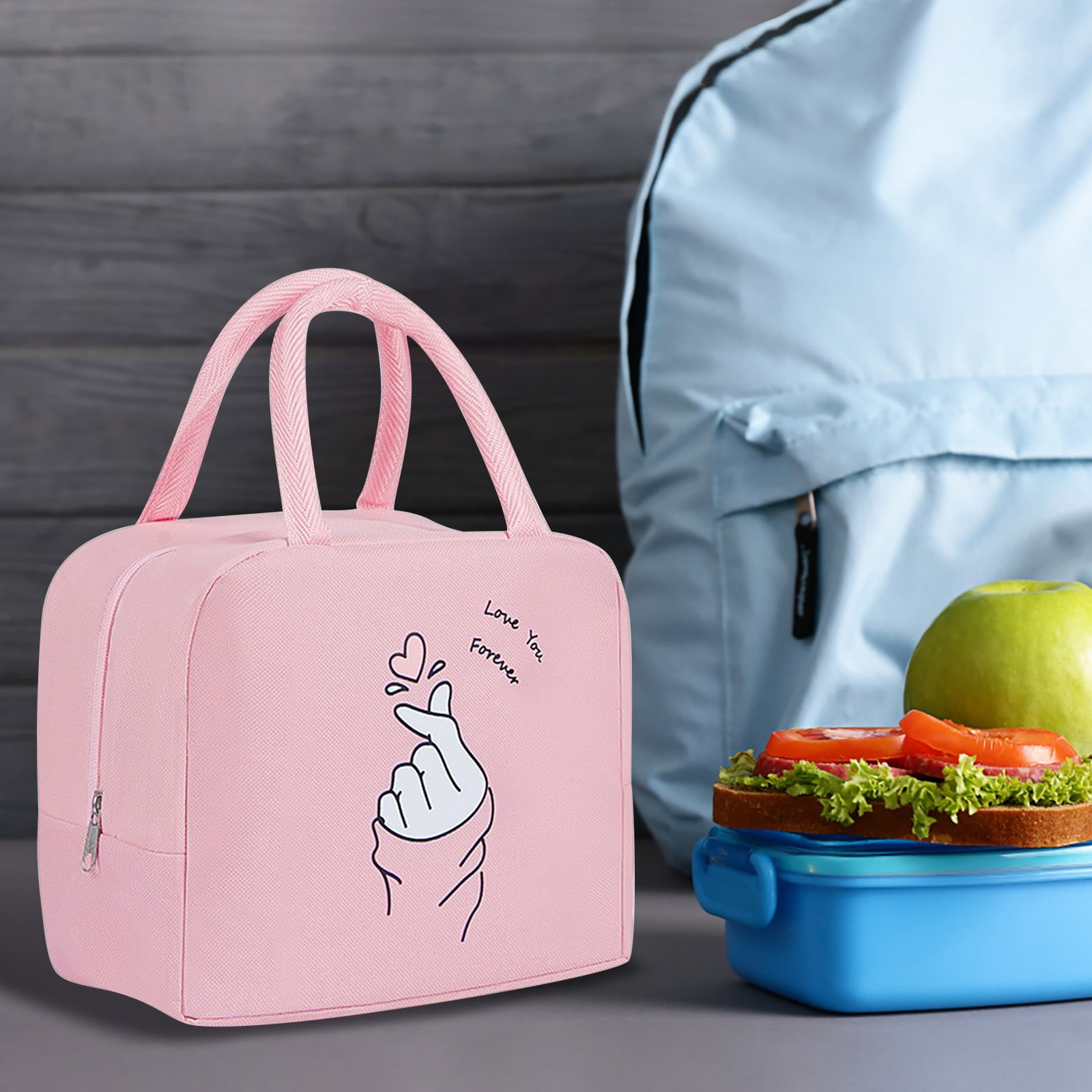 Lunch Box Men Lunchbox for Portable Insulated Aluminum Foil Lined