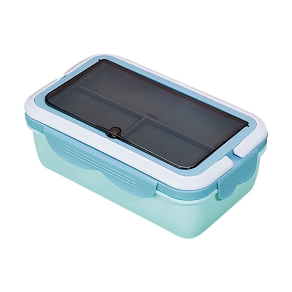 Lunch Box, Microwave Oven Heating Lunch Box, Office Lunch Box, Sealed Lunch Box, Convenient for Daily Use, Food Preservation and Insulation(Blue)