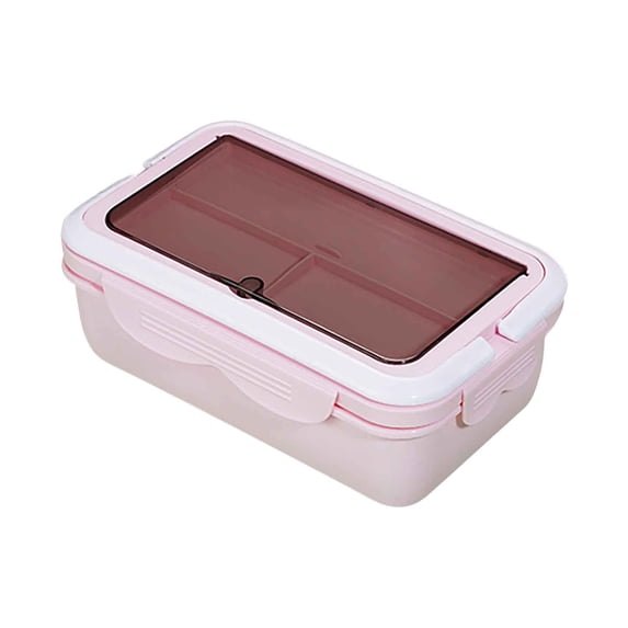 Lunch Box, Microwave Oven Heating Lunch Box, Office Lunch Box, Sealed Lunch Box, Convenient for Daily Use, Food Preservation and Insulation(Pink)