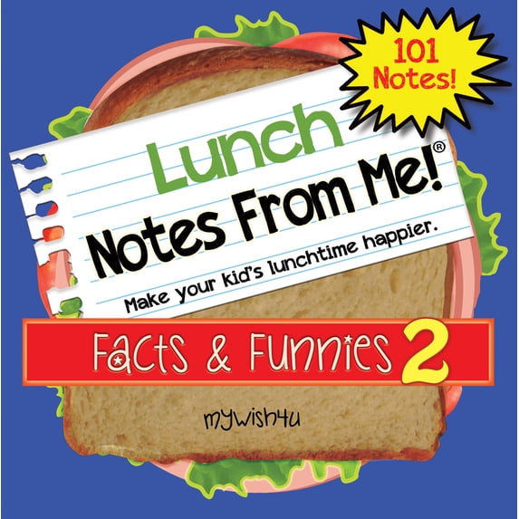 Notes From Me! "Facts & Funnies Volume 2" Lunch Notes From Me! Stationery, 101 Tear-Off Lunchbox Notes, 101 Count, 1 Pack