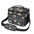 thumbnail image 1 of Lunch Box Pioneer Flower Floral Print Pattern Insulated Lunch Bag for Women Men,Medium Leakproof Lunchbox Cooler Bag Adjustable Strap,10 X 6.7 X 8 Inches, 1 of 6
