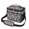 thumbnail image 1 of Lunch Box Pioneer Flower Floral Print Pattern Insulated Lunch Bag for Women Men,Medium Leakproof Lunchbox Cooler Bag Adjustable Strap,10 X 6.7 X 8 Inches, 1 of 6