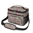 thumbnail image 1 of Lunch Box Pioneer Flower Floral Print Pattern Insulated Lunch Bag for Women Men,Medium Leakproof Lunchbox Cooler Bag Adjustable Strap,10 X 6.7 X 8 Inches, 1 of 6