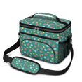 thumbnail image 1 of Lunch Box Pioneer Flower Floral Print Pattern Insulated Lunch Bag for Women Men,Medium Leakproof Lunchbox Cooler Bag Adjustable Strap,10 X 6.7 X 8 Inches, 1 of 6
