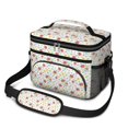 thumbnail image 1 of Lunch Box Pioneer Flower Floral Print Pattern Insulated Lunch Bag for Women Men,Medium Leakproof Lunchbox Cooler Bag Adjustable Strap,10 X 6.7 X 8 Inches, 1 of 6