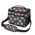 thumbnail image 1 of Lunch Box Pioneer Flower Floral Print Pattern Insulated Lunch Bag for Women Men,Medium Leakproof Lunchbox Cooler Bag Adjustable Strap,10 X 6.7 X 8 Inches, 1 of 6