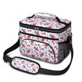 thumbnail image 1 of Lunch Box Pioneer Flower Floral Print Pattern Insulated Lunch Bag for Women Men,Medium Leakproof Lunchbox Cooler Bag Adjustable Strap,10 X 6.7 X 8 Inches, 1 of 6
