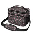 thumbnail image 1 of Lunch Box Pioneer Flower Floral Print Pattern Insulated Lunch Bag for Women Men,Medium Leakproof Lunchbox Cooler Bag Adjustable Strap,10 X 6.7 X 8 Inches, 1 of 6