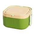 thumbnail image 1 of Lunch Box Plastic Food Grade Square Microwave Safe with Lid, 6.22 X 6.14 X 3.14 Inches, Reusable Meal Prep Container, 1 of 6