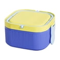 thumbnail image 1 of Lunch Box Plastic Food Grade Square Microwave Safe with Lid, 6.22 X 6.14 X 3.14 Inches, Reusable Meal Prep Container, 1 of 6