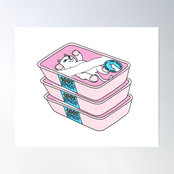 Lunch Box Poster Wall Art, Modern Wall Decor For Living Room Bedroom, 8x12 UNFRAMED
