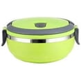 thumbnail image 1 of Lunch Box - Single Layer Stainless Steel Thermal Food Container, Spill-Resistant Design, Leakproof Insulated Lunch Tote with Portable Handle for Office Commute, Travel & Outdoor Dining, 1 of 9