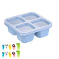 thumbnail image 1 of Lunch Box for Women Bento Box Leak Proof 4 Compartment Lunch Containers Set Snack Container Fruit Stick Teens Sauces Divider With Lid Food Containers for College,Dorm,Office & Travel, 1 of 5