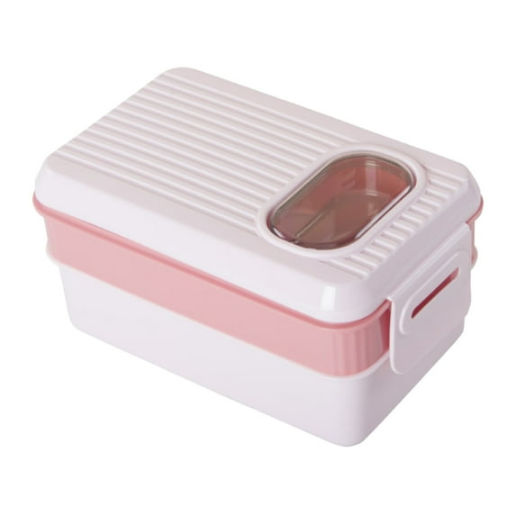 Lunch Box for Women Bento Box Lunch Containers 800ml 3 Compartment Lunch Containers For Teens Adults Leak Proof Microwaveable Feature Food Containers for College,Dorm,Office & Travel