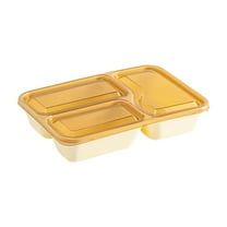 Lunch Box for Women Bento Box Plastic Three Compartment Microwave Lunch Box For Office Workers Canteen Lunch Box Food Containers for College,Dorm,Office & Travel