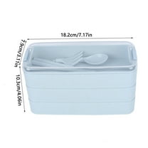 Lunch Box for Women Lunch Containers for Adults Stackable Bento Lunch Box With Utensil Set Leak Proof Three-layer Separated Lunch Box Food Containers For Dining Out Work College,Dorm,Office
