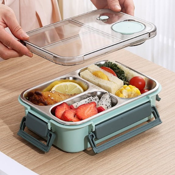 Lunch Box for Work Adults - Microwave Safe Leak Proof Bento Box with Phone Stand Holder, BPA-Free Plastic Food Container for Office, Sch-ool & Meal Prep