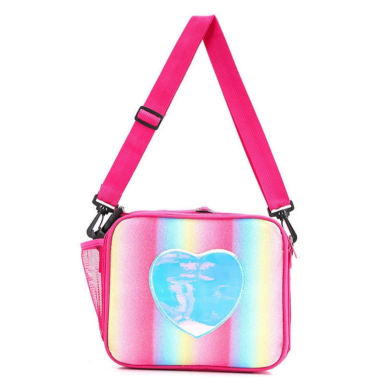 Lunch Box for Girls Kids, Insulated Tote Bag Leakproof Thermal Cooler  Reusable Lunch Bag for School Office Outdoor 