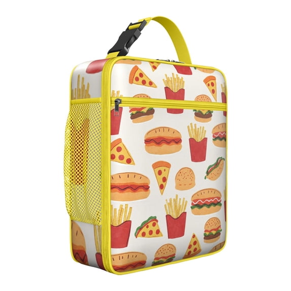 Lunch Box for Men Women Adults Lunch Box Tote for Daily Use Office/Work Meals Reusable Portable Lunchbox, French Frie