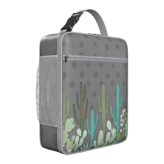 Lunch Box for Men Women Adults Small Lunch Bag for Outdoor Enthusiasts Busy Moms Reusable Portable Lunchbox, Cactus