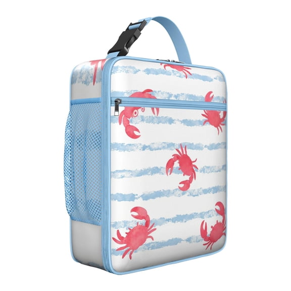 Lunch Box for Men Women Adults Small Lunch Bag for Outdoor Enthusiasts Busy Moms Reusable Portable Lunchbox, Marine Adorable Crab