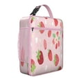 thumbnail image 1 of Lunch Box for Men Women Adults Small Lunch Bag for Outdoor Enthusiasts Busy Moms Reusable Portable Lunchbox, Strawberry, 1 of 6