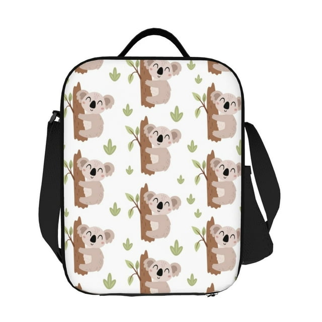 Lunch Box for Men & Women - Cute Smiling Koala Insulated Lunch Bag With