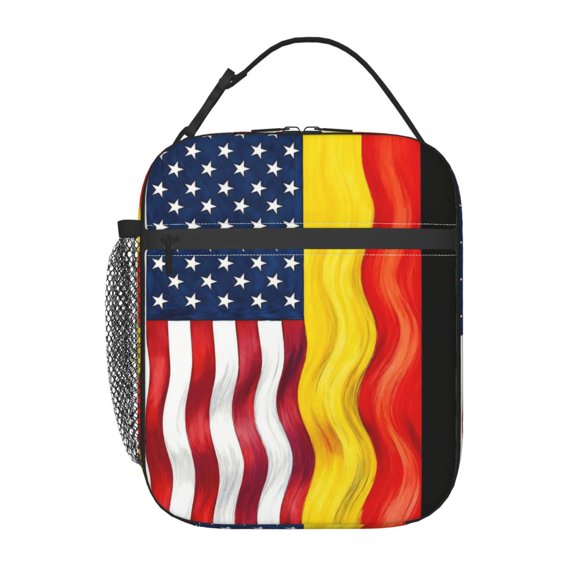 Lunch Box for Men Women German America Flag Small Lunchbox for Work Picnic - Reusable Lunch bag Portable Lunch tote