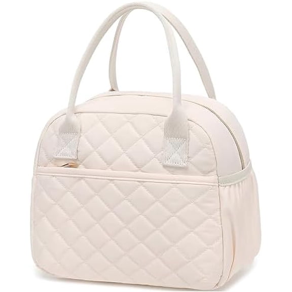 Lunch Box for Women Insulated Lunch Bag Lunchbox Cooler Thermal Leakproof Quilted Reusable Lunch Tote Bag for Work School Travel Picnic