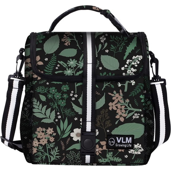 Lunch Box for Women, Insulated Lunch Bag Women, Cute Floral Lunch Tote