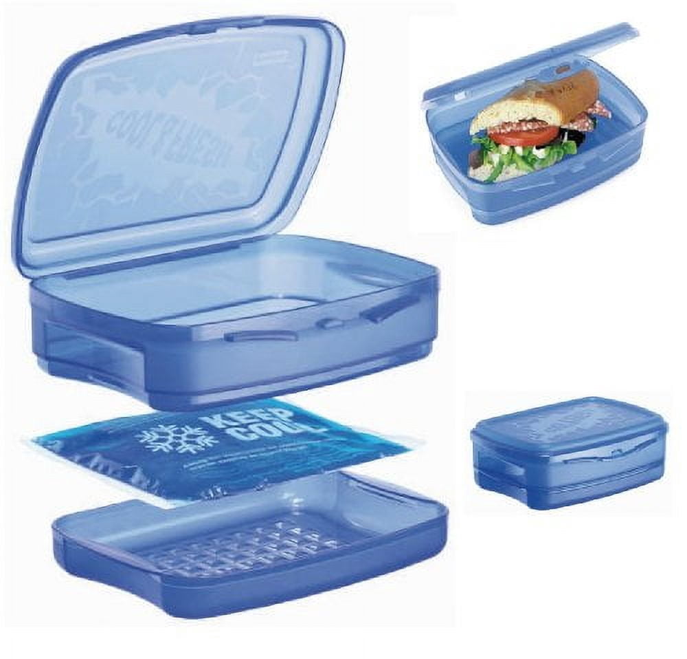 Rotho Cool & Fresh Kitchen Party Butler – White Food Storage Box With Cooling Pads