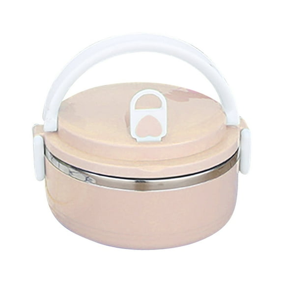 Lunch Boxes for Women,Bento Lunch Box for Adults,Bento Box Adult Lunch Box,Containers for Adults Men Women ,700ml 1 Layer Round Food Lunch Box Stainless Steel Lunch Box Lunch Box Food Storage Box
