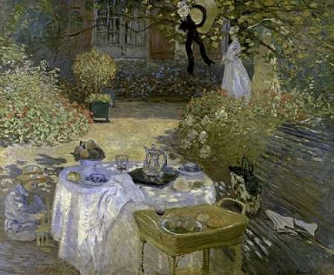 Lunch Canvas Art - Claude Monet (20 x 24)