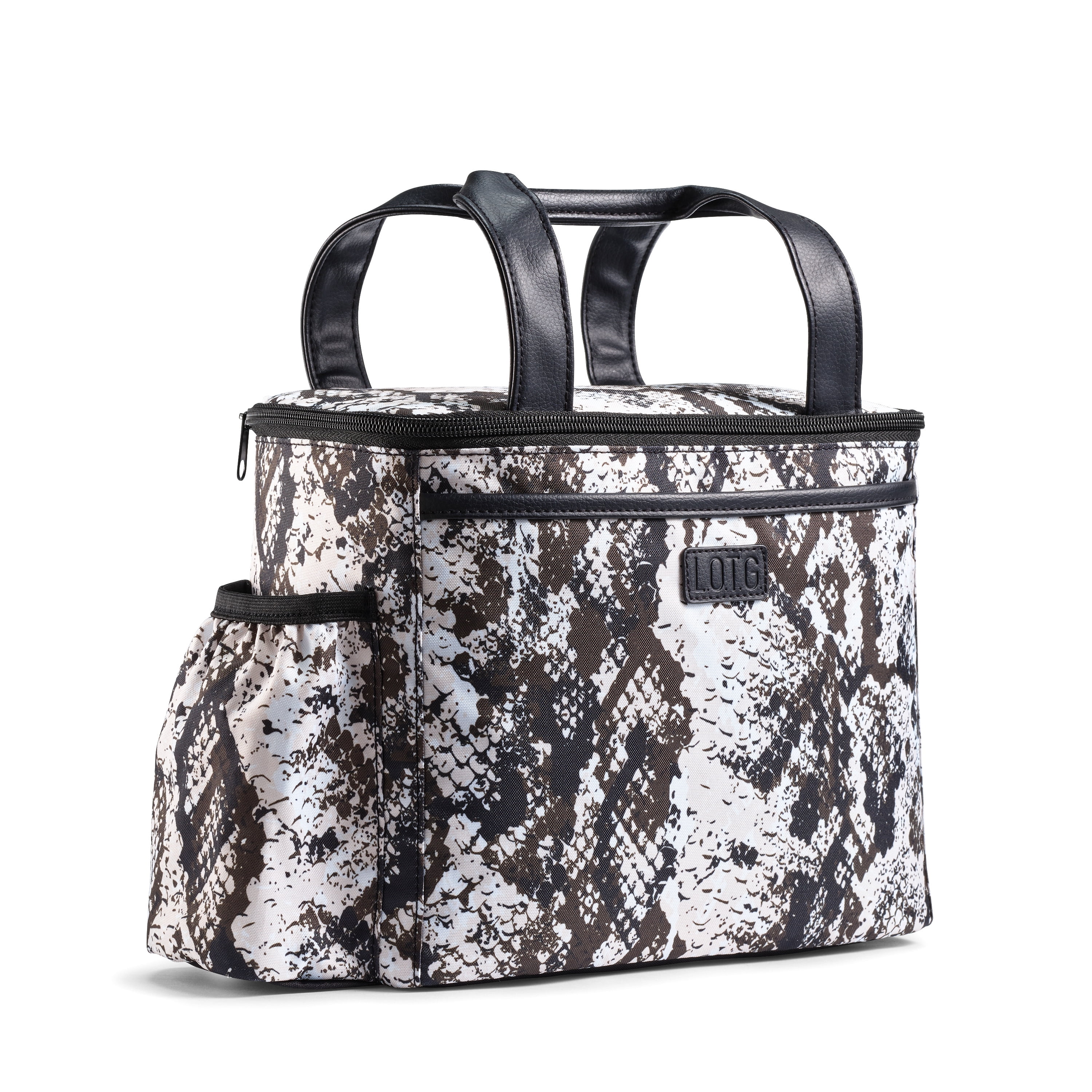 Lunch on the Go | Lunch Bag for Women |Insulated Lunch Tote for Ladies, Girls, Females | Large Reusable Soft Lunch Box Purse Cooler for School, Work, Office | Large Lunch Tote (Tote Snake)