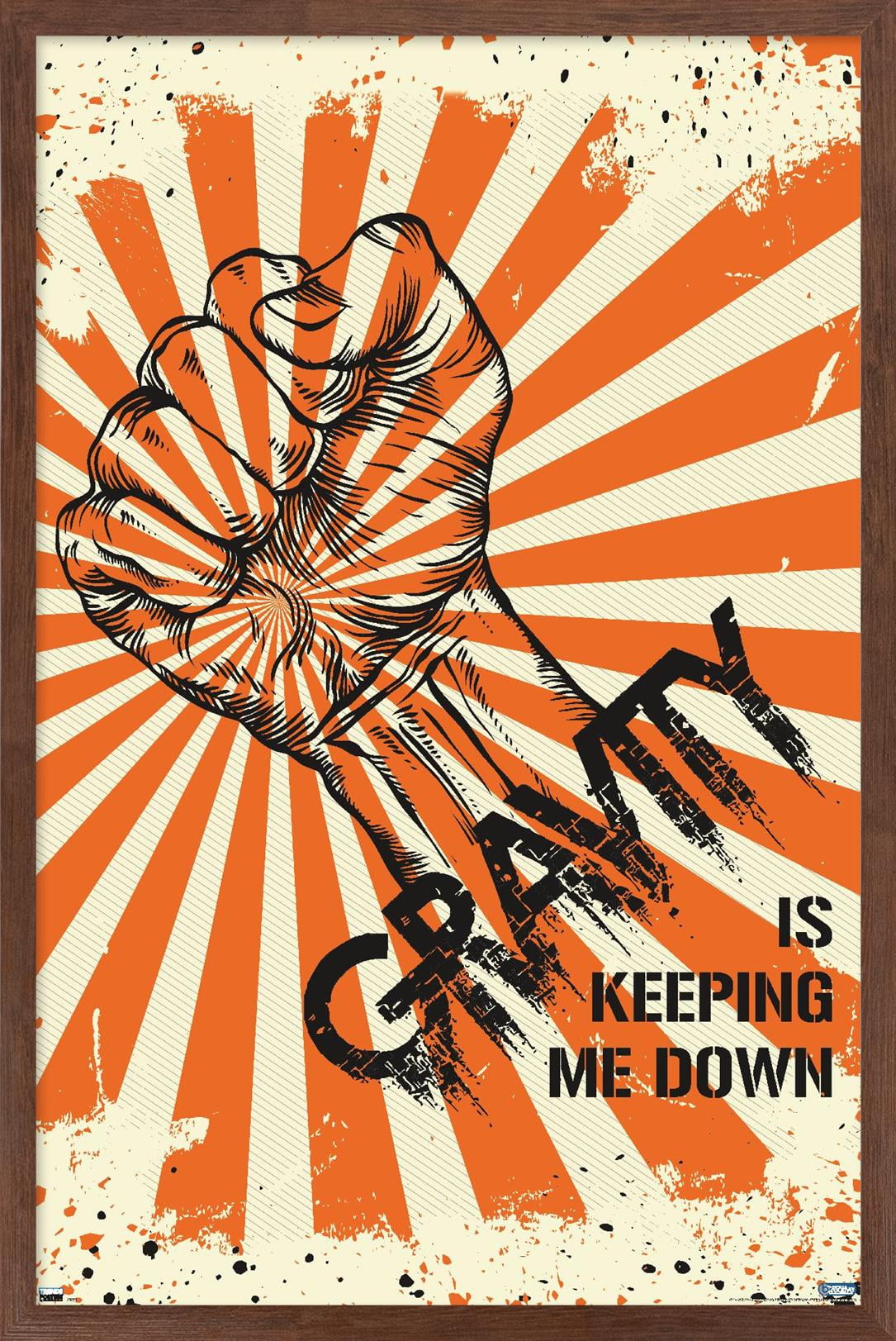 Lunch Hour Productions - Gravity Keeping Me Down Wall Poster, 14.725" x 22.375" Framed