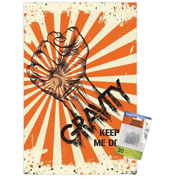 Lunch Hour Productions - Gravity Keeping Me Down Wall Poster with Push Pins, 14.725" x 22.375"