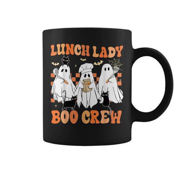Lunch Lady Boo Crew Ghost Chef Cafeteria Worker Staff Coffee Mugs