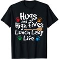 thumbnail image 1 of Lunch Lady Life Cafeteria Worker Costume - Lunch Lady T-Shirt Black 3X-Large, 1 of 4